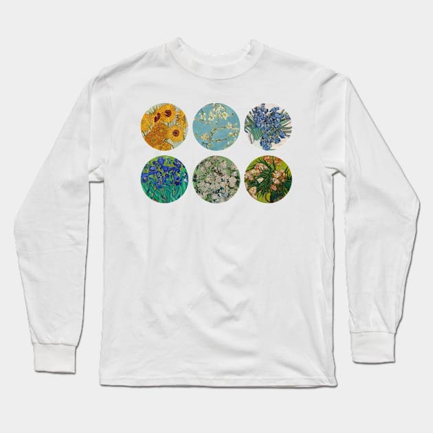 van gogh flower set Long Sleeve T-Shirt by pripple